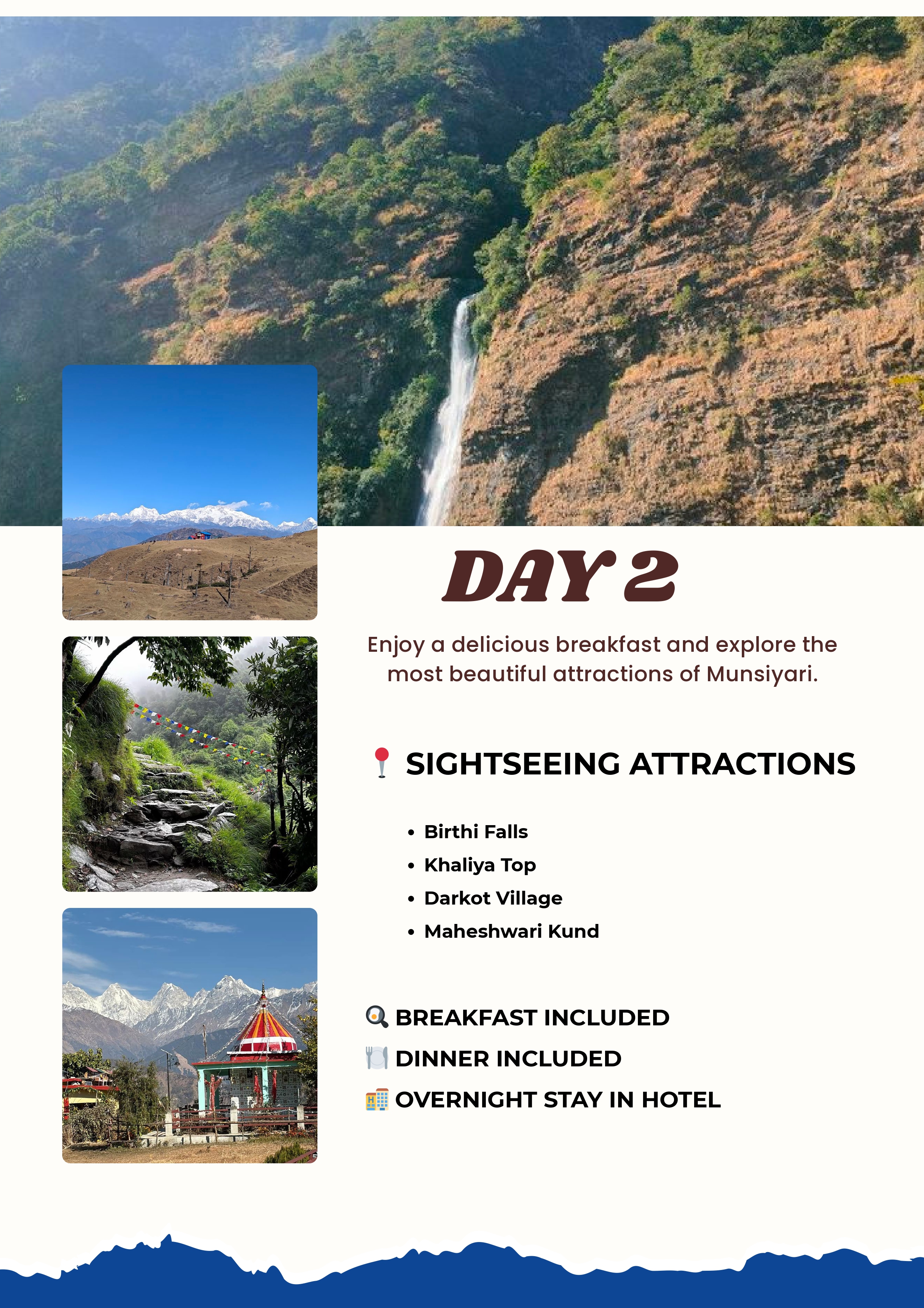 Munsiyari accommodation and sightseeing package
